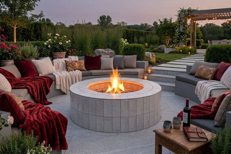 Fire Pit for Romantic Retreats