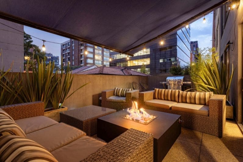 Fire Pits with Floor Cushions