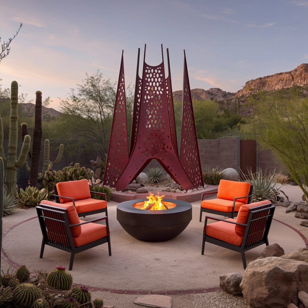 Royal Fire Pit for Desert Landscape